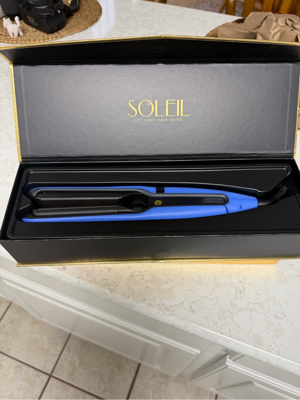 Soleil Blue Ceramic Hair Straightener - Women Hair Tools brand new
